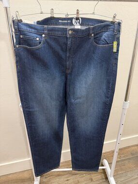 NWT True Nation Relaxed Fit Jeans Men's Big & Tall Basic Blue 50x34